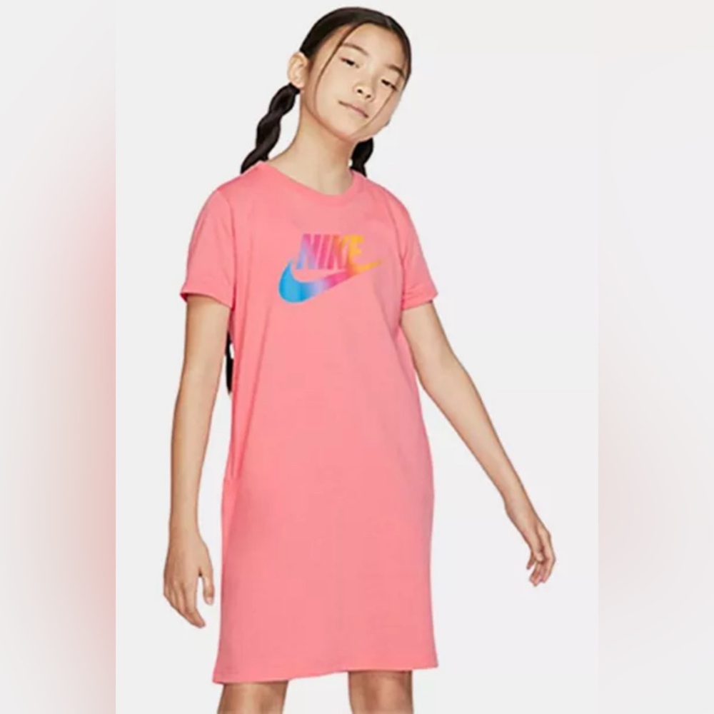 Nike Big Girls Casual Summer Dress w/ Pockets M 10/12 Sporty Cute‎ Active Tennis